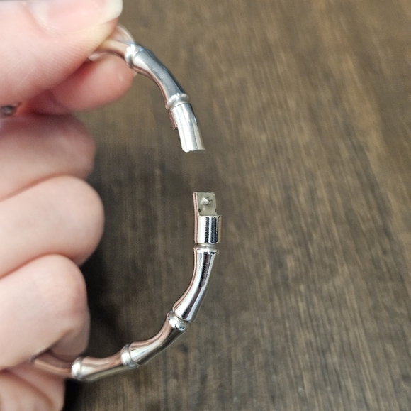NEW 🌟 Gold Or Silver Bamboo Bangle Bracelets - Picture 5 of 12